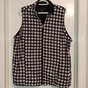 Houndstooth vest